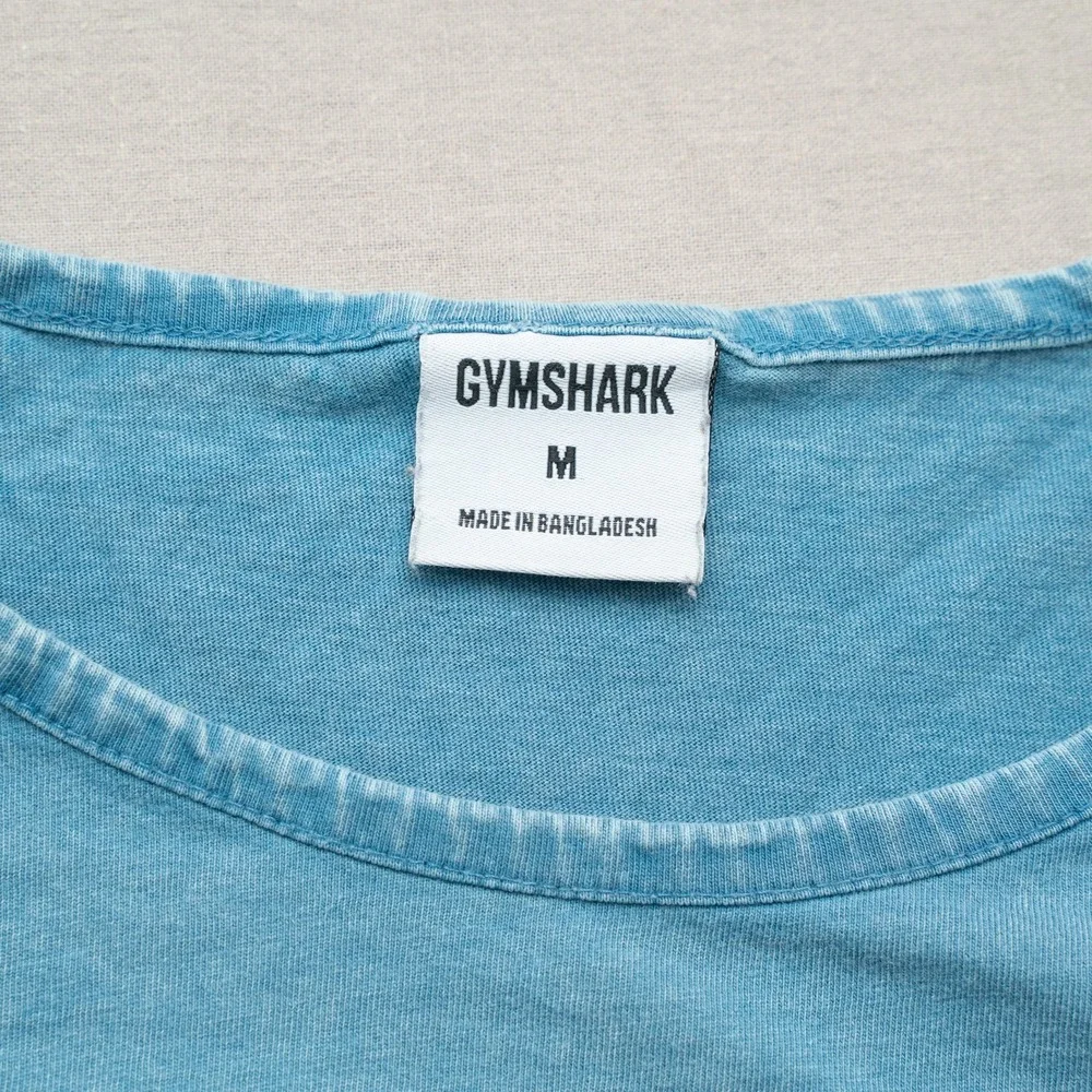 Gymshark Lifting Club Women Crop Top Gym Active Wear T Shirt Shark Legacy Washed - Picture 4 of 6